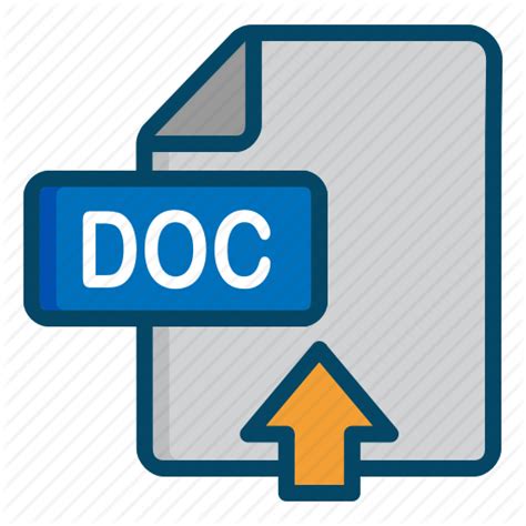 Doc Document File Upload Word Icon