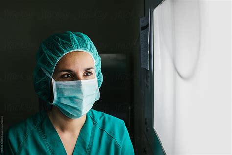 Portrait Of A Surgeon Woman By Stocksy Contributor VICTOR TORRES Stocksy