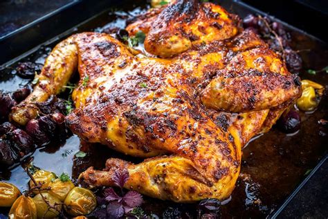 Herbed Spatchcock Chicken Recipe The Flavor Of This Easy Baked Chicken Recipe Does Not Fall