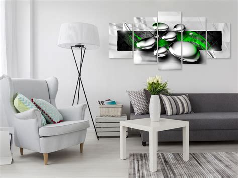 Wandbilder xxl Abstrakt grau rot grün Leinwand Bilder ... Farbgestaltung wohnzimmer abstrakte bilder hingucker home love.