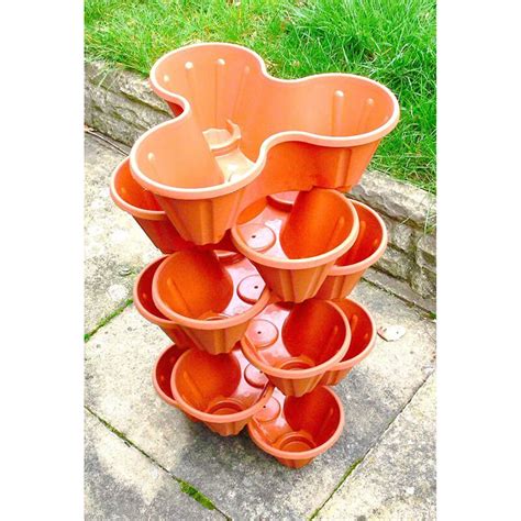 Stand Stacking Planters Strawberry Planting Pots Nberd