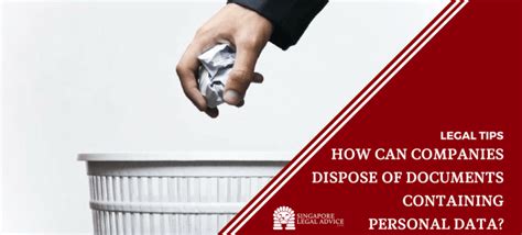 How Can Companies Dispose Of Documents Containing Personal Data