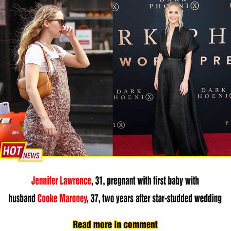 Jennifer Lawrence 31 Pregnant With First Baby With Husband Cooke