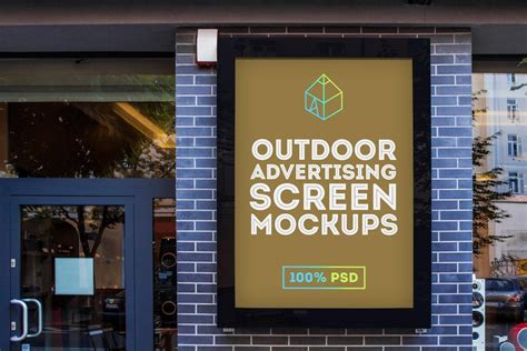 Outdoor Advertising Screen Mock Ups 2 By Graphic Shelter Thehungryjpeg