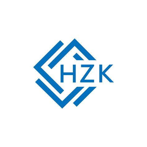 Hzk Letter Logo Design On White Background Hzk Creative Circle Letter