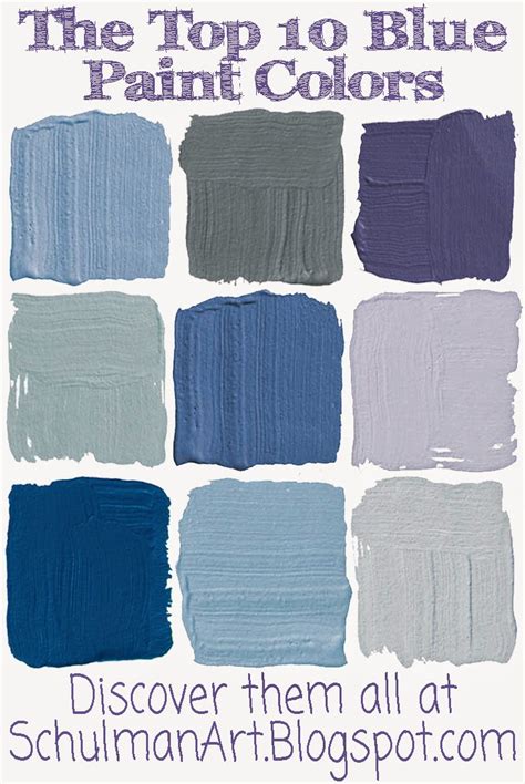 10 Best Blue Paint Colors For Your Home Schulman Art