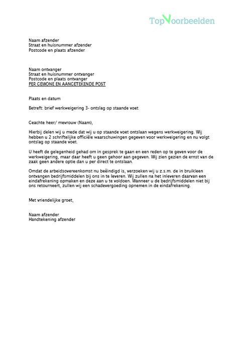 Voorbeeld Ontslagbrief Werknemer Email Loretta Williams Letter