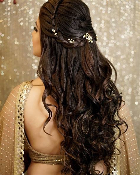 27 effortlessly stylish half tie hairstyles we spotted on real brides hair styles bridal hair