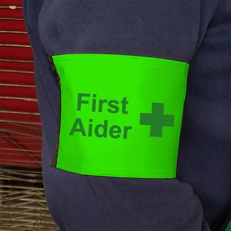 First Aider Adjustable Armband First Aid Responders Id Armbands