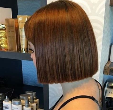 Blunt Chin Length Bob Haircut Hair Styles One Length