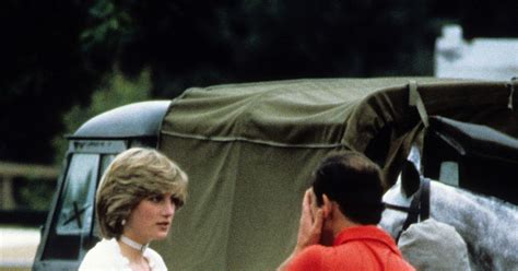 A Very Pregnant Princess Diana Chatted With Prince Charles During A