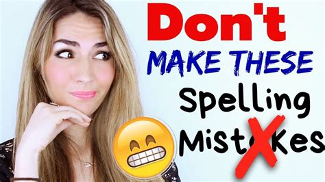 Top 20 Spelling Mistakes English Esl Powerpoints For