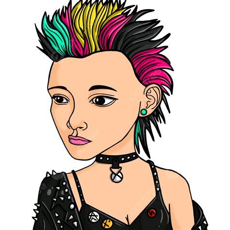 clipart de garota punk png música punk punk crânio imagem png e psd para download gratuito