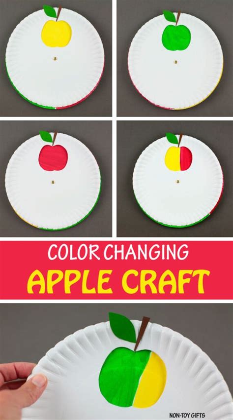 Color Changing Apple Craft For Preschoolers And Older Kids Easy Paper