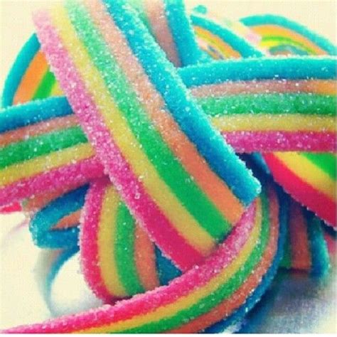 Sour Sweet Gummy Tape Rainbow Candy Colorful Candy Rainbow Food