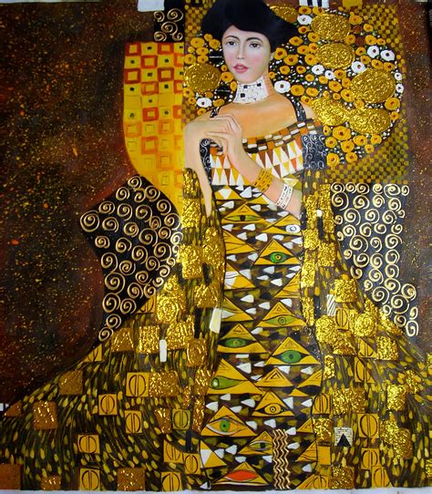 The three ages of woman, klimt. Painting of the month: Klimt-copy "Adele Bloch-Bauer ...