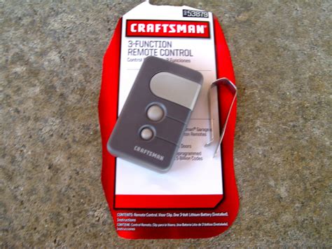 Easily add a new garage door opener remote to work with your existing remotes or get a garage door opener remote replacement for a broken or lost one. Craftsman Sears Remote 139.53879 Garage Door Opener ...