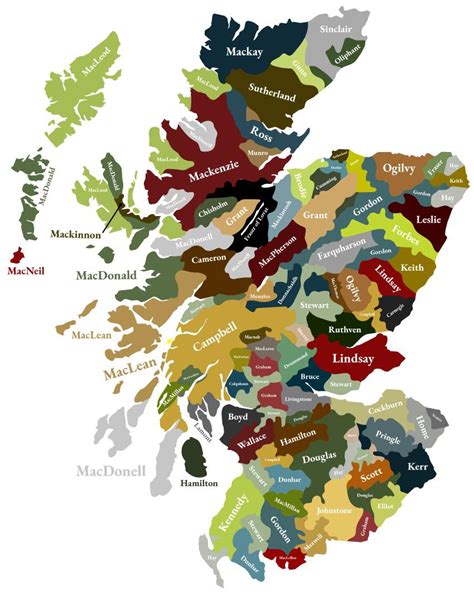 Click full screen icon to open full mode. Map of the Scottish Clan lands : MapPorn