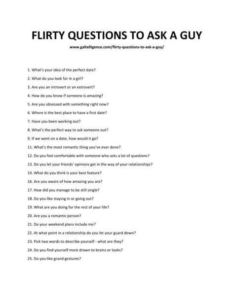 Flirty Questions To Ask A Guy The Only List You Ll Need