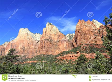 Mount Zion National Park Stock Photo Image 16981420
