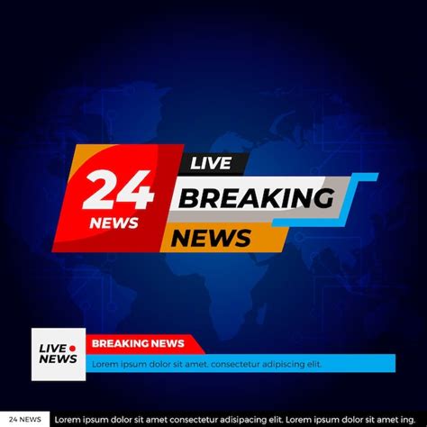 Free Vector Breaking News Streaming Design