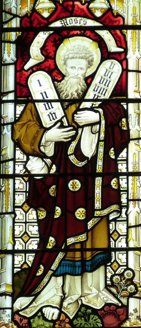 Photo Of Moses Stained Glass