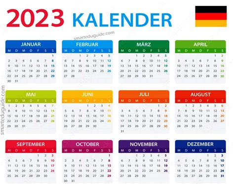 2023 German Calendar Seg