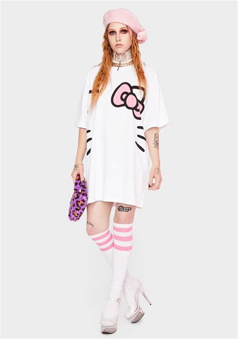 Ngorder Hello Kitty Oversized T Shirt Dress Dolls Kill