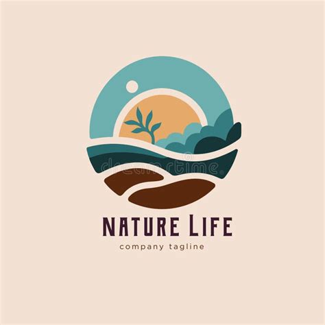 Nature Life Logo Design Template Nature Logo Template Stock