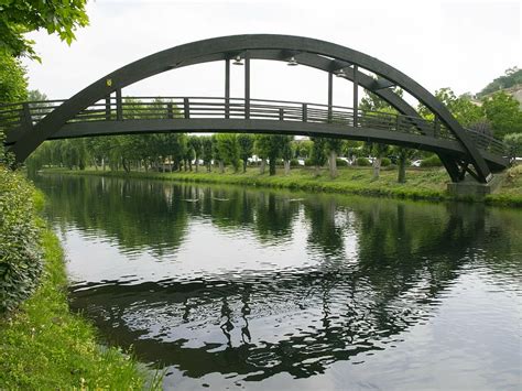 Walkway Wood River Monforte De Lemos Water Bridge Reflection Bridge Man Made Structure