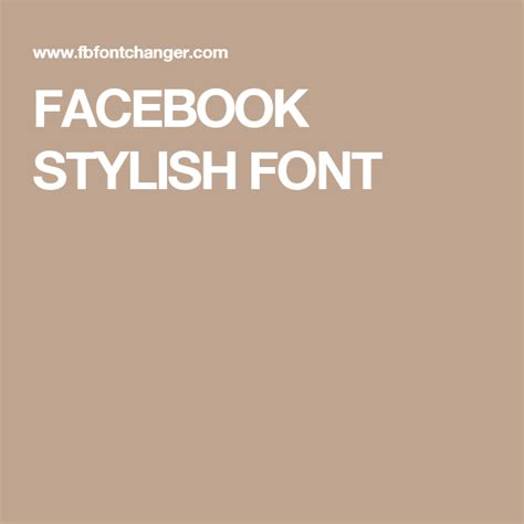 Facebook Stylish Font Guide Book Stylish Fonts My Face Book