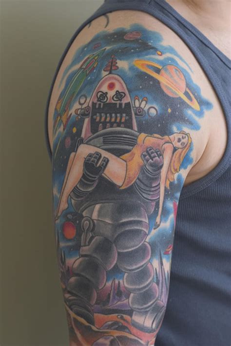 One of the best ways to let people know that you're down with captain kirk and mr. 25 sci-fi tattoos from Star Wars, Star Trek and more ...
