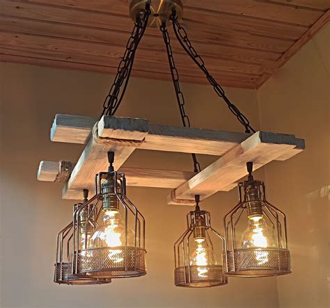 At irvin's tinware, we're known for our farmhouse light fixtures. Handmade rustic light, wood fixture | Rustic light ...