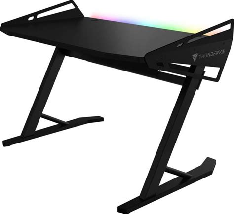 Enhanced you desktop setup experience with rgb streaming lights on each side of the table. ThunderX3 Launching New RGB LED Gaming Desk Soon | eTeknix