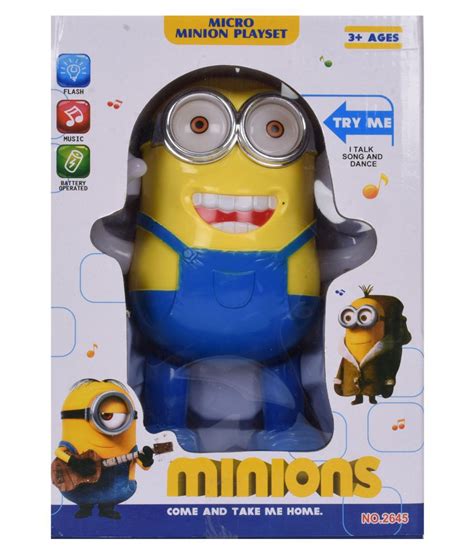 Toyvala Despicable Me Musical Dancing And Walking Minions Action Figure Toy With Colorful Lights