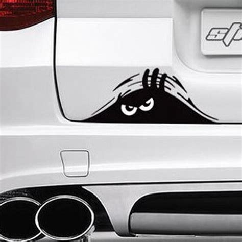 Eyes Monster Peeper Scary Car Bumper Window Vinyl Decal Sticker
