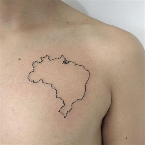 Molde Do Mapa Do Brasil Em 2021 Tatuagens Pequenas Mapa Tatuagens