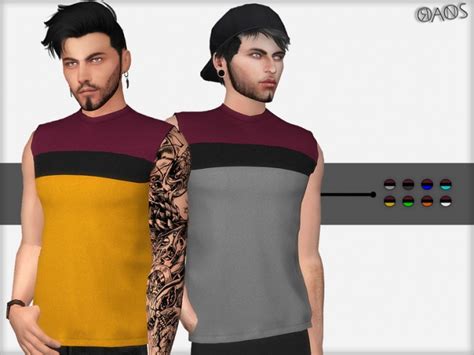 Oversized Sleeveless T Shirt By Oranostr At Tsr Sims 4 Updates