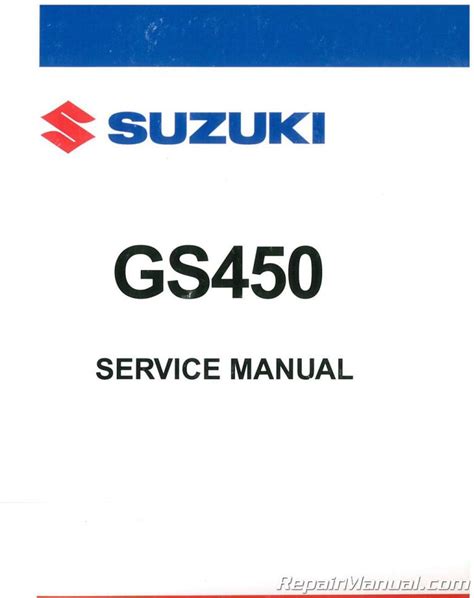 1979 1988 Suzuki Gs450 Motorcycle Service Manual