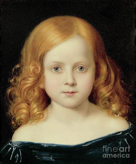 Portrait Of The Artists Daughter Painting By Charles West Cope Fine