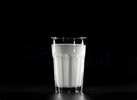 Grayscale Photography Of Glass Of Milk · Free Stock Photo