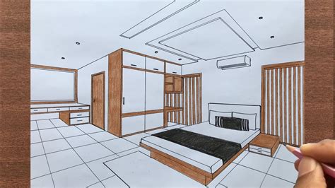 How To Draw A Room In 2 Point Perspective Step By Step For Beginners