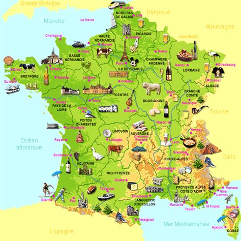 Tourisme Les régions françaises les plus fréquentées