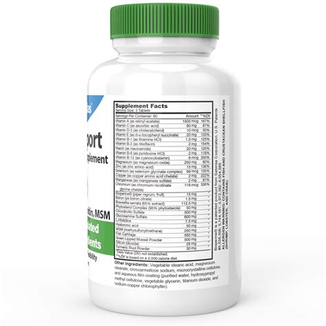 Drformulas 28 Ingredient Joint Supplement With Glucosamine And Msm