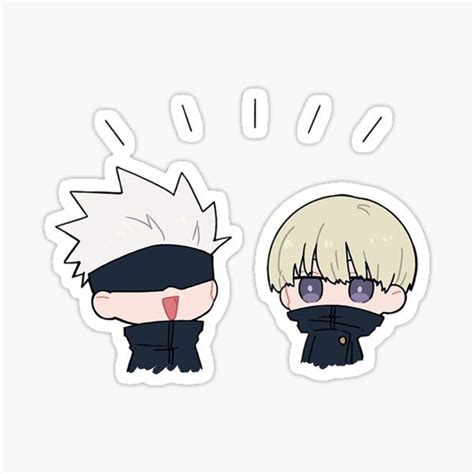 Manga manhwa shiratorizawa marvel character design fan art haikyuu cute chibi character. "Satoru Gojo Jujutsu Kaisen" Sticker by WiwiCorp ...