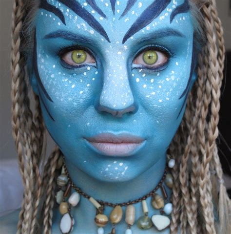 Blue Face Paint Make Avatar Stage Makeup Body Painting Science