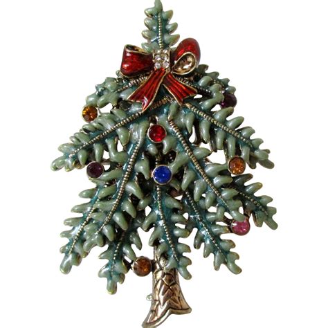 Avon Christmas Tree Pin 1st Annual 2004 Vintage Costume Jewelry