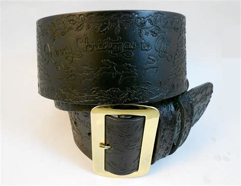 This Is A Handcrafted Solid Leather Belt For Santa I Have Been