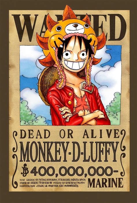 Luffy Wanted Poster New World