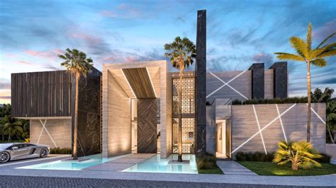This Mansion Design Concept Is Inspired In Traditional Arab Aesthetics